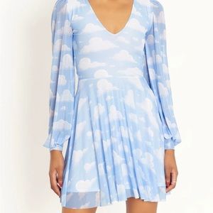 Blackmilk Cloud Nine Sheer Romance Dress Medium